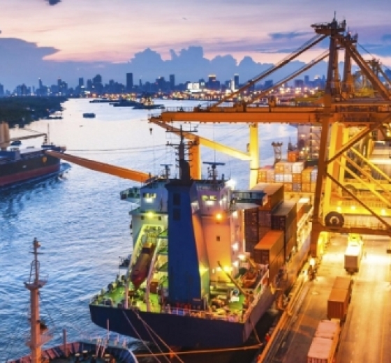 The trade balance showed a deficit of $4.25 billion in the first half of April.